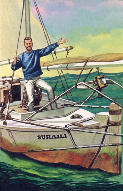 Robin Knox-Johnston, de eerste die non-stop rond de wereld zeilde door English School